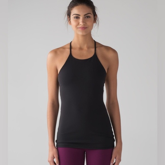 Womens Lululemon Sun Setter Tank black size 4 - Picture 1 of 11